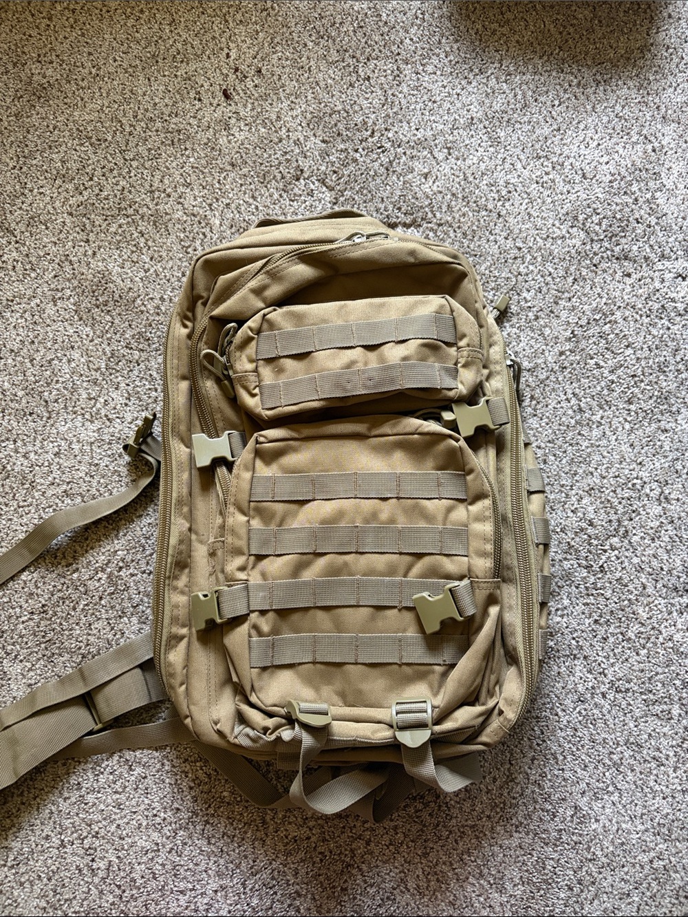 Tactical Men’s Backpack in Khaki - Durable Everyday Carry - Mil-Tec